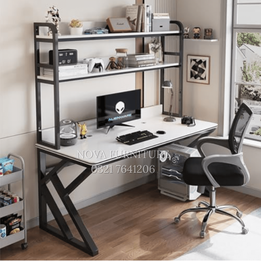 Lux Computer Table White 1 Lux Computer Table