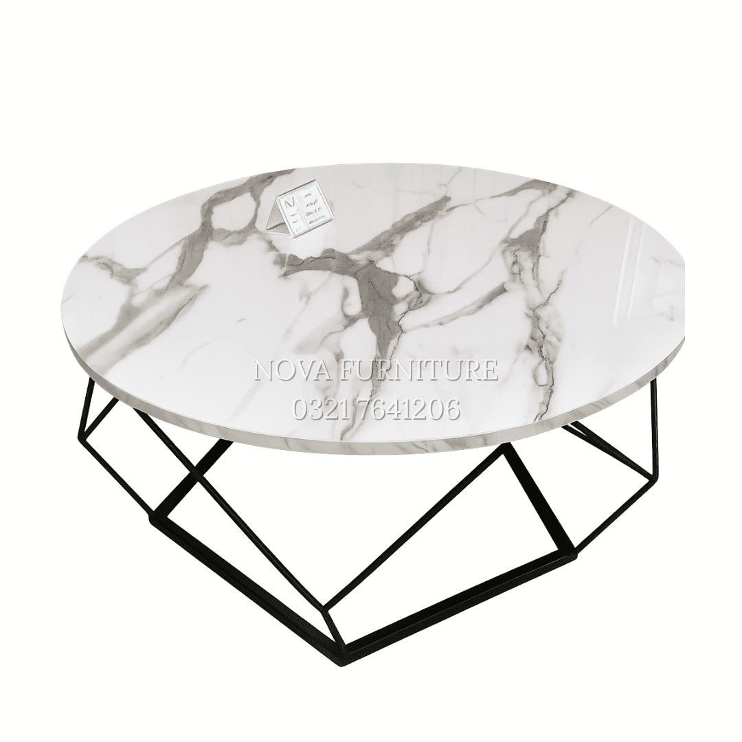 Hexa White Center Table 2 Hexa White Center Table - Image 2