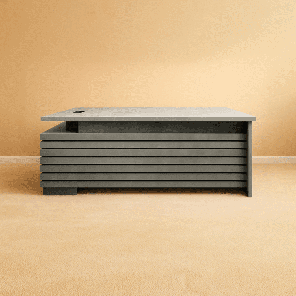 Executive Tables 5 Tactile Concrete L Shape Executive Office Table