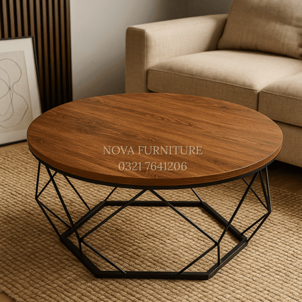 Hexa Wooden Center Table
