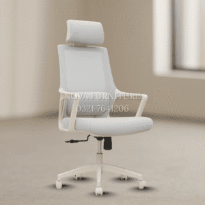 Matrix white high back revolving executive office chair