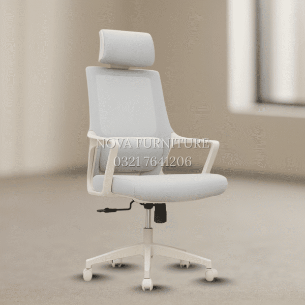 Matrix white high back revolving executive office chair