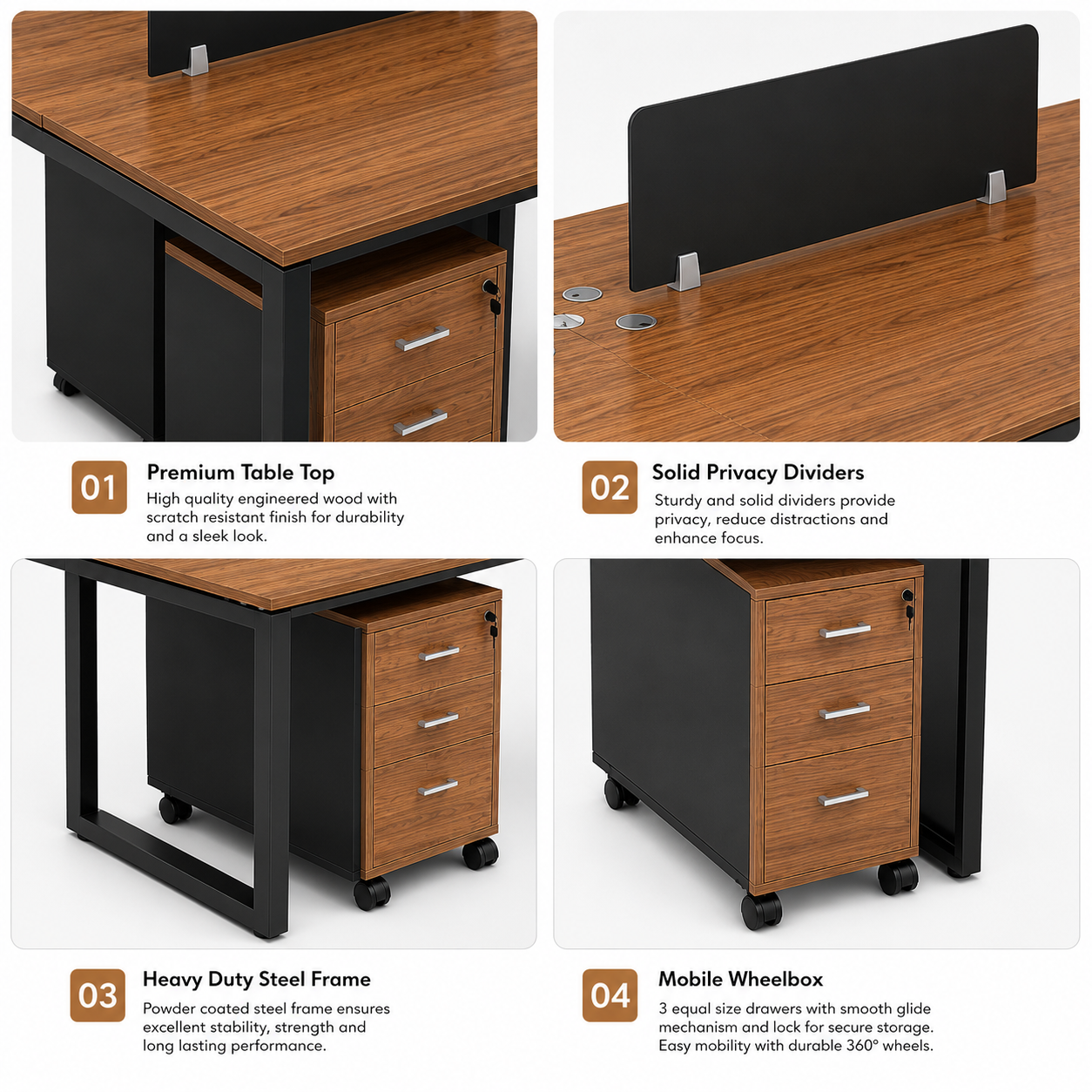 Neo 4-Person Workstation 3 Neo 4-Person Workstation - Image 3