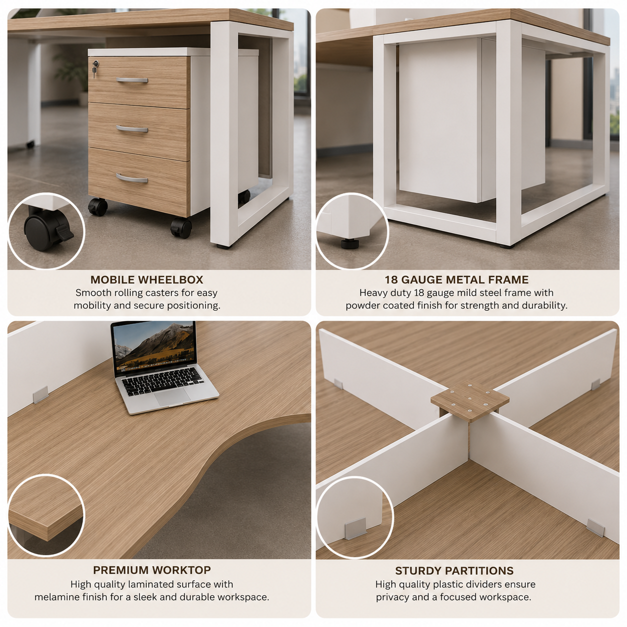 Atlas 4-Person Workstation 2 Atlas 4-Person Workstation - Image 2