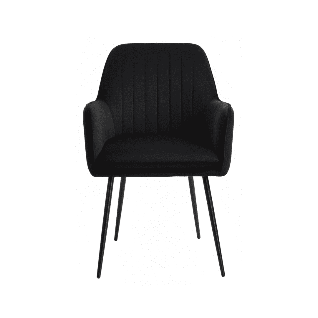 Malato B 1 Malato black velvet cafe chair