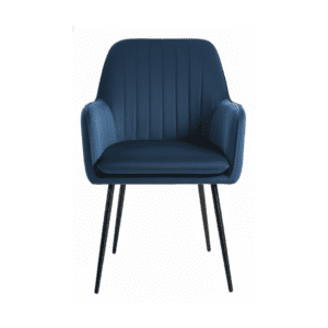 Malato blue velvet cafe chair
