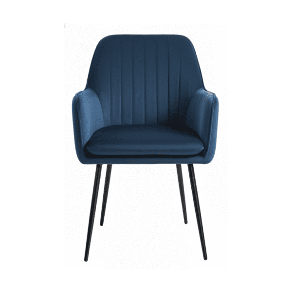 Malato blue velvet cafe chair