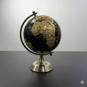 Table Rotating Globe in black and golden colour by Nova Furniture Lahore