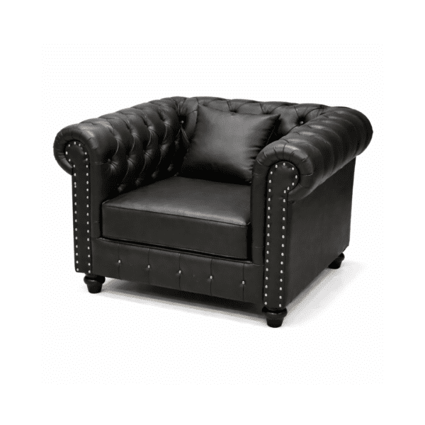 Single Seater Faux Leather Sofa