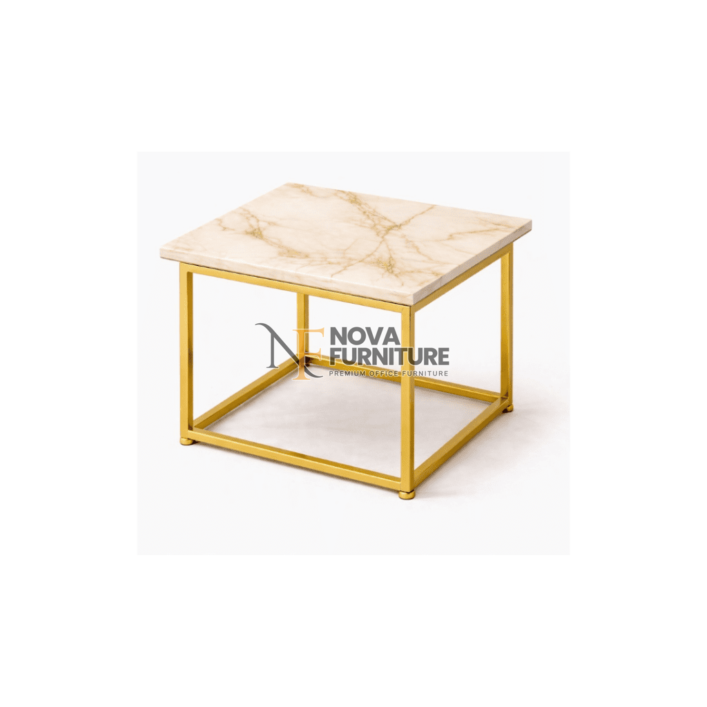 Square marble top SIDE table
