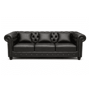 3 Seater Faux Leather Sofa