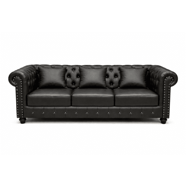 3 Seater Faux Leather Sofa