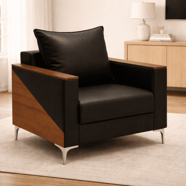 Morph Single Seater Faux Leather Sofa
