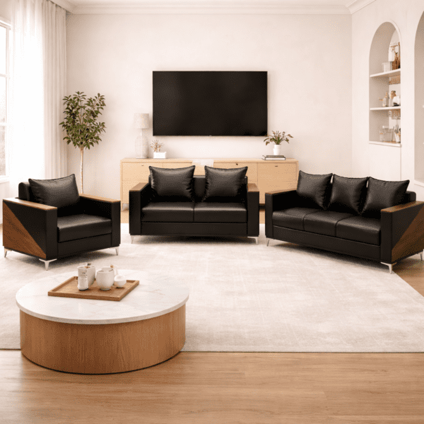 Morph 6 Seater Faux Leather Sofa