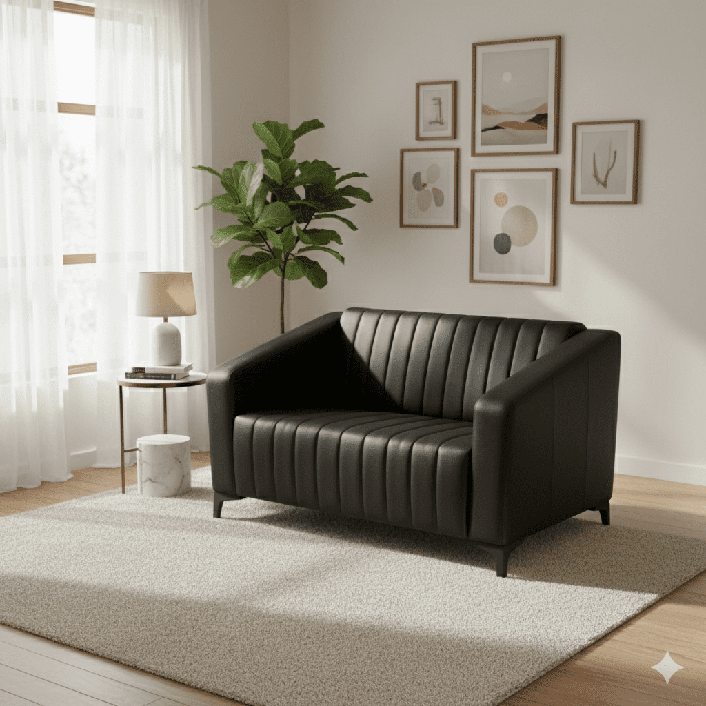 Guzel 6 Seater Sofa Set 3 2 Seater Faux Leather Sofa