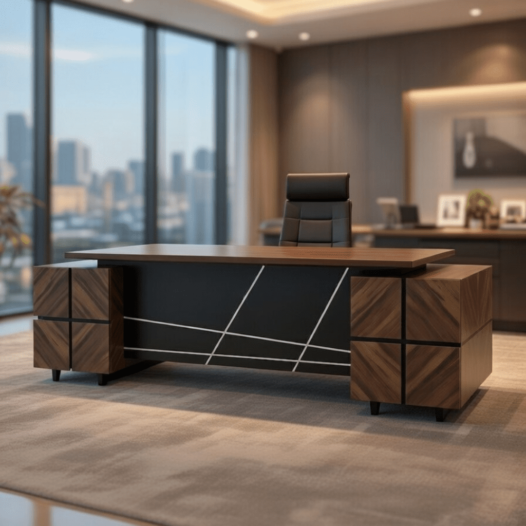 VALOR EXECUTIVE L SHAPE OFFICE TABLE