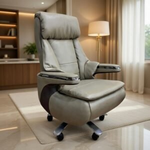 Modern ergonomic leather office chair