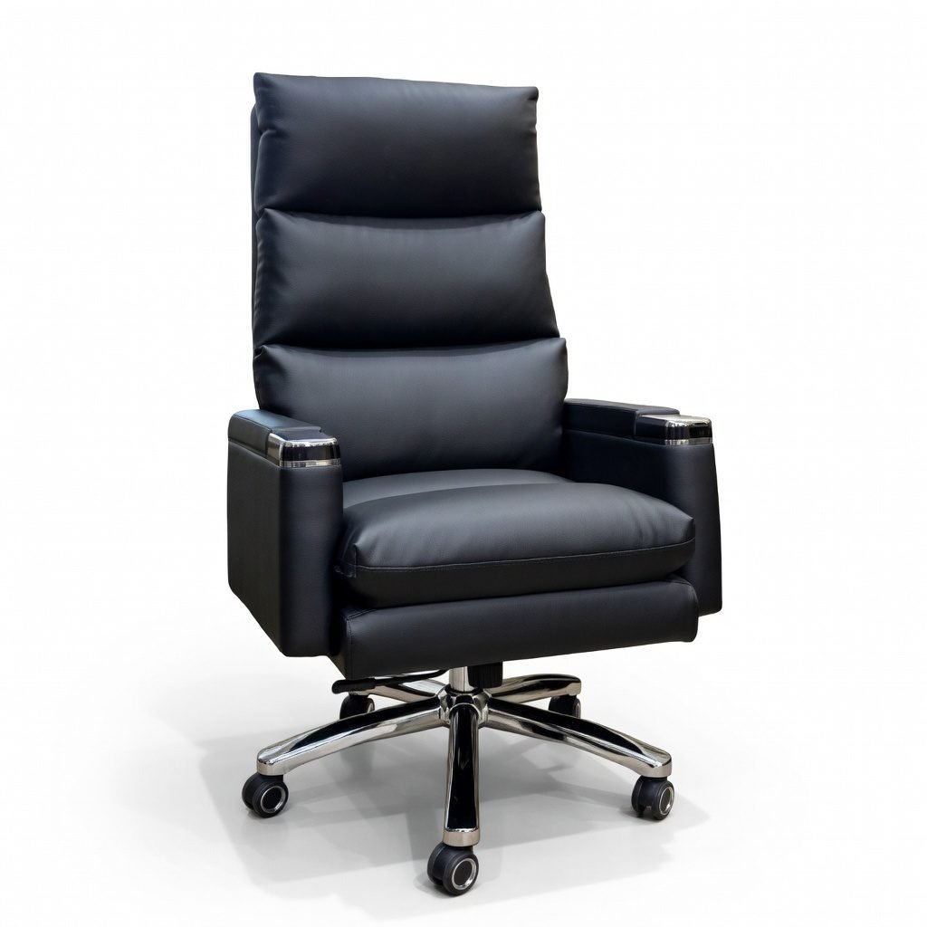 Flash Executive 2 Black ergonomic office chair on wheels