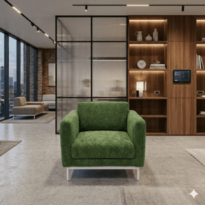 Towel Fabric Single Seater Sofa